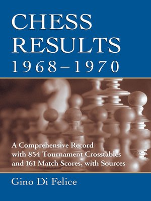 cover image of Chess Results, 1968-1970